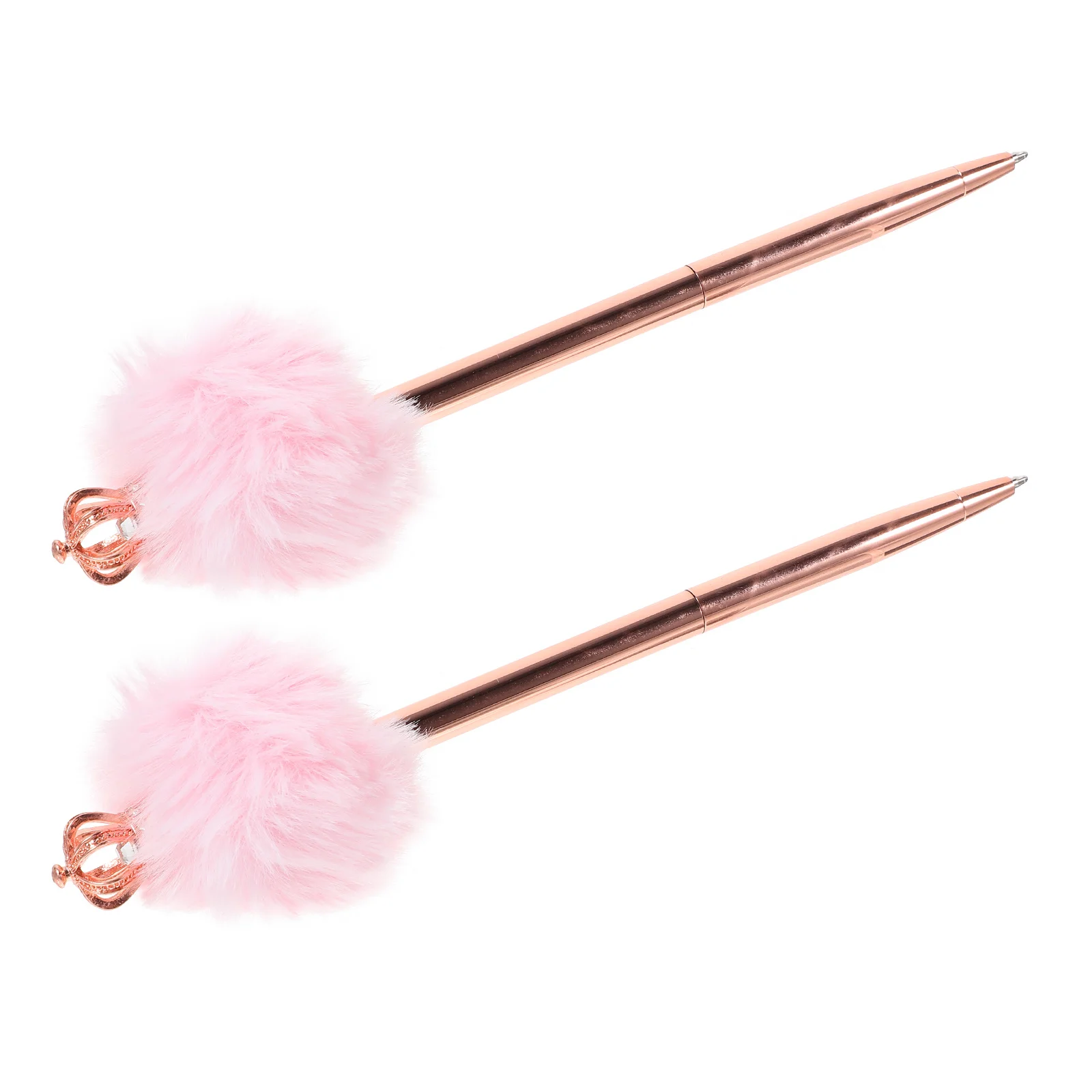 

2Pcs Students Ballpoint Pens Creative Cute Novelty Writing Pens Fast Dry Ink Smooth Lines for Office Study Use