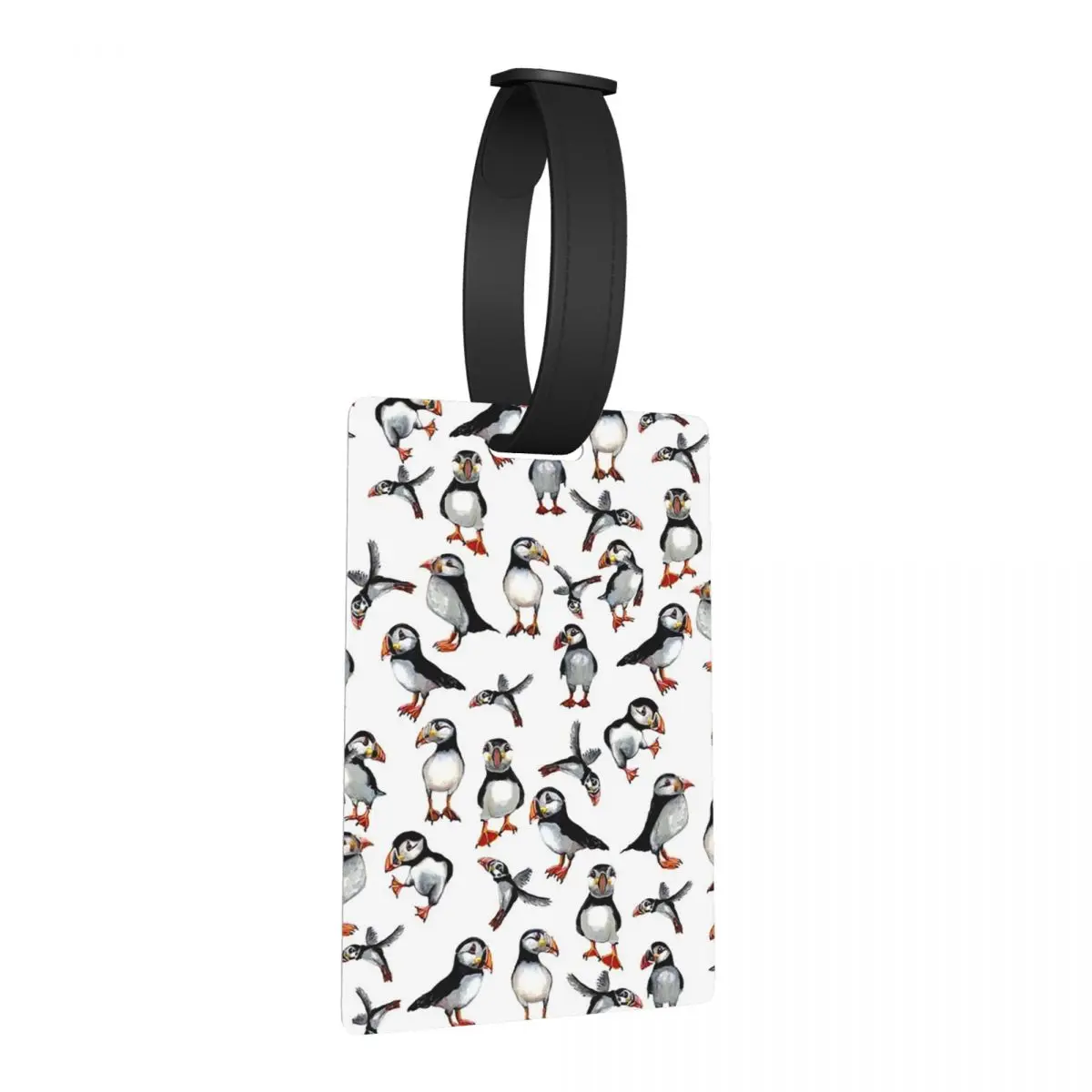 

Puffins Pattern Luggage Tags Suitcase Accessories Travel Fashion Baggage Boarding Tag Label Holder ID Name Address