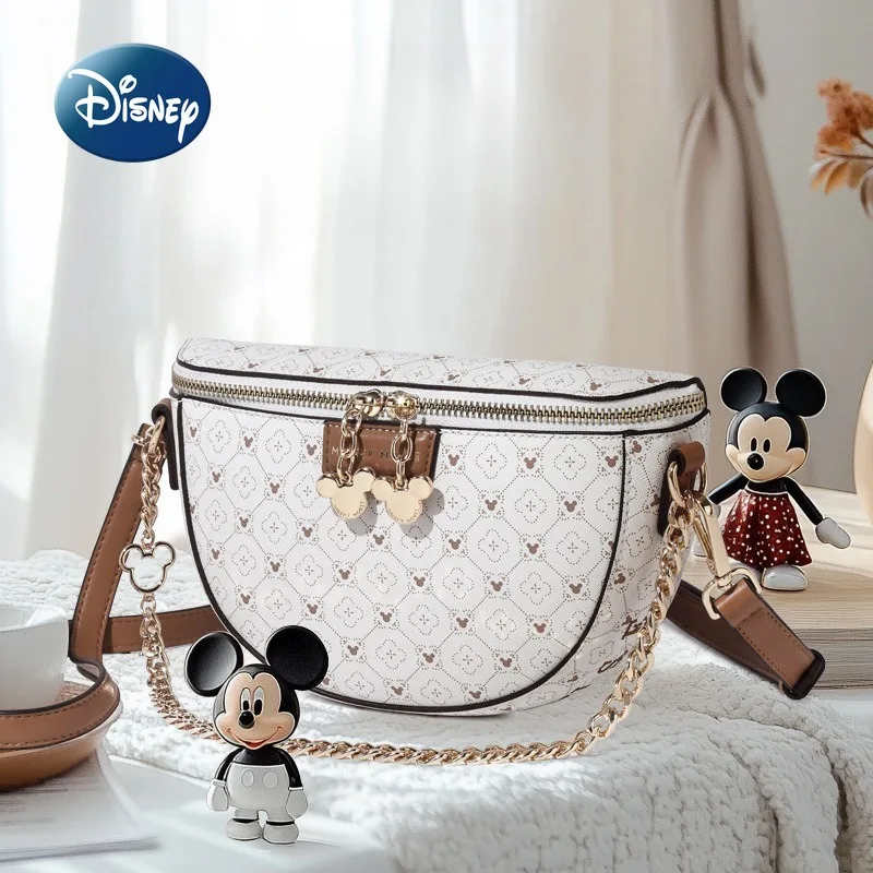 

Disney Mickey New Women's Shoulder Bag Cartoon Fashion Women's Shoulder Messenger Bag High Quality Luxury Original Women's Bag