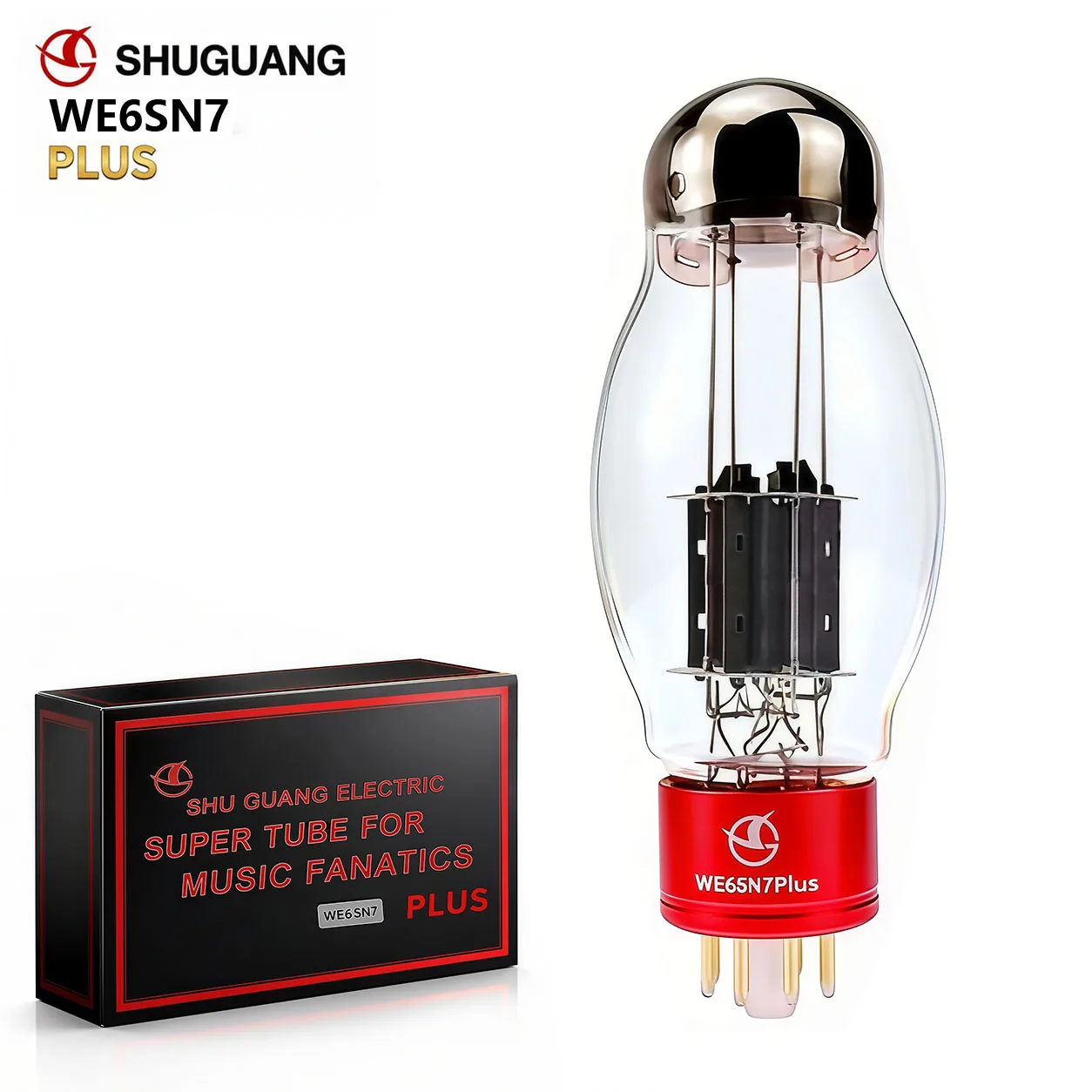 

ShuGuang WE6SN7 PLUS Vacuum Tube HIFI Audio Valve Upgrade 6N8P 6H8C CV181 6SN7 Electronic Tube Precision Matched Valve