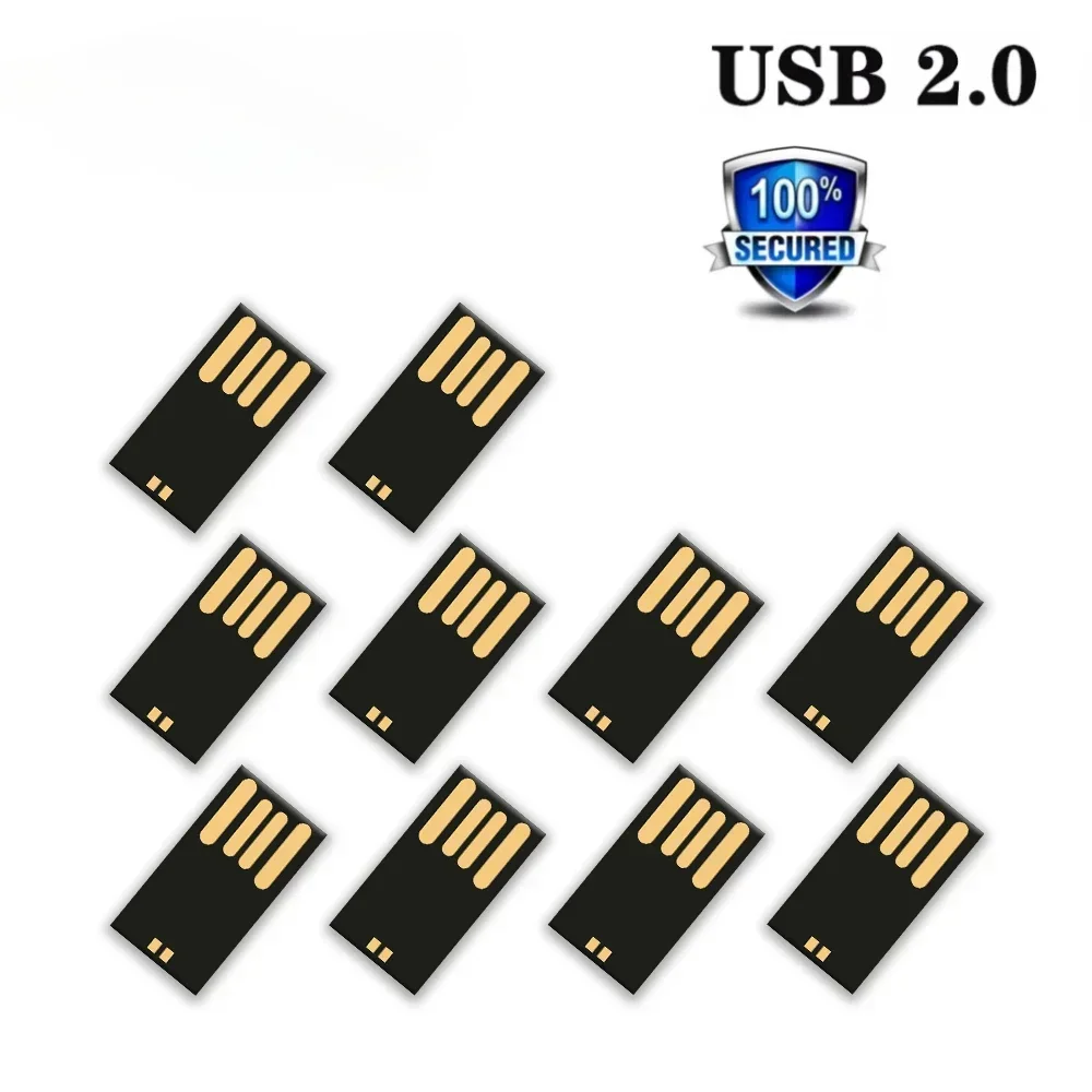 10-100 PCS Factory Price Memory Usb Flash Drive 32GB Pendrive 64GB Pen Drive 16GB 8GB Semi-finished Flash Usb 2.0 Cle Usb Chip