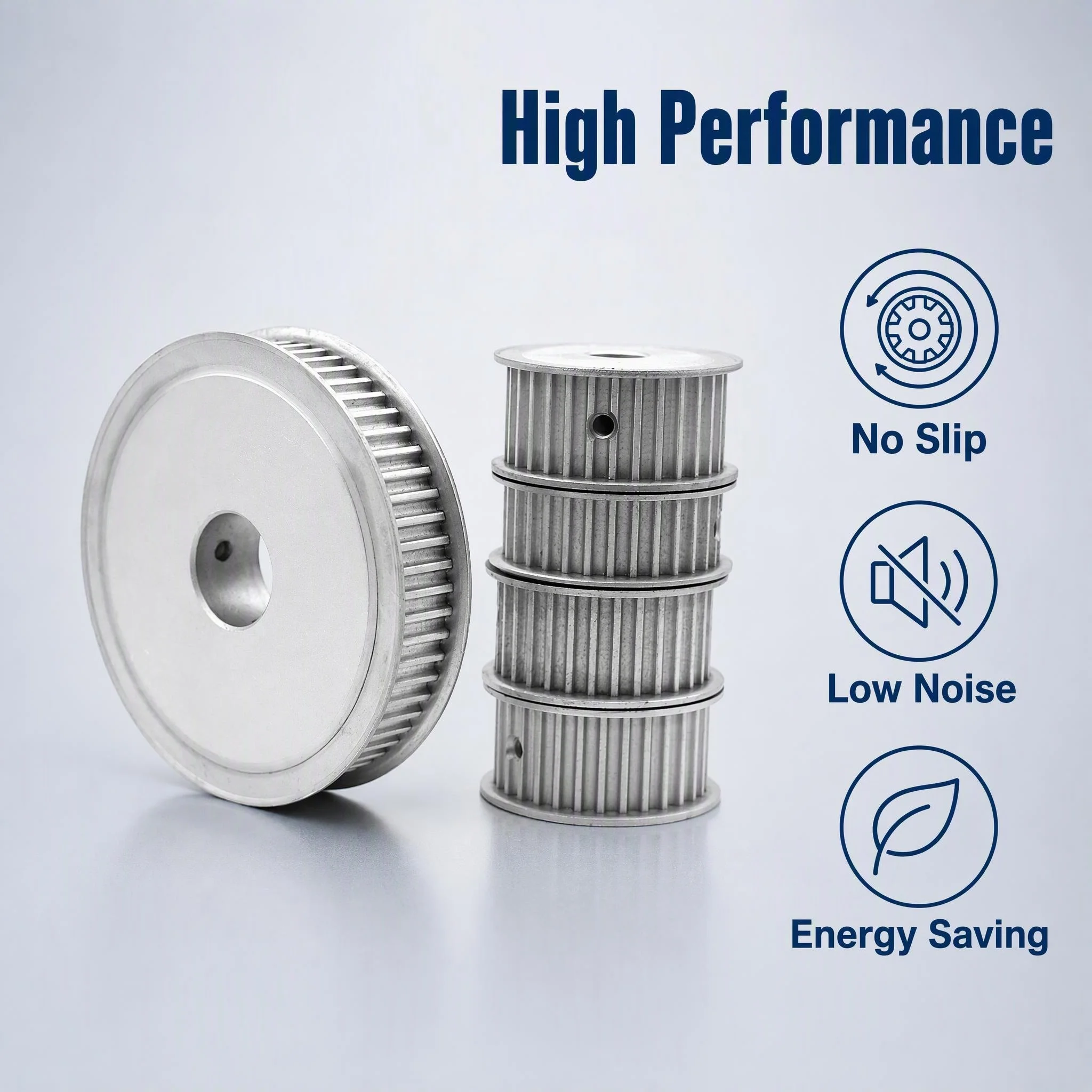 HTD 5M 44 Teeth Arc Tooth Synchronous Timing Pulley with Bore 8mm-30mm for 15/20/25mm Belt Width AF Type CNC Machine Part
