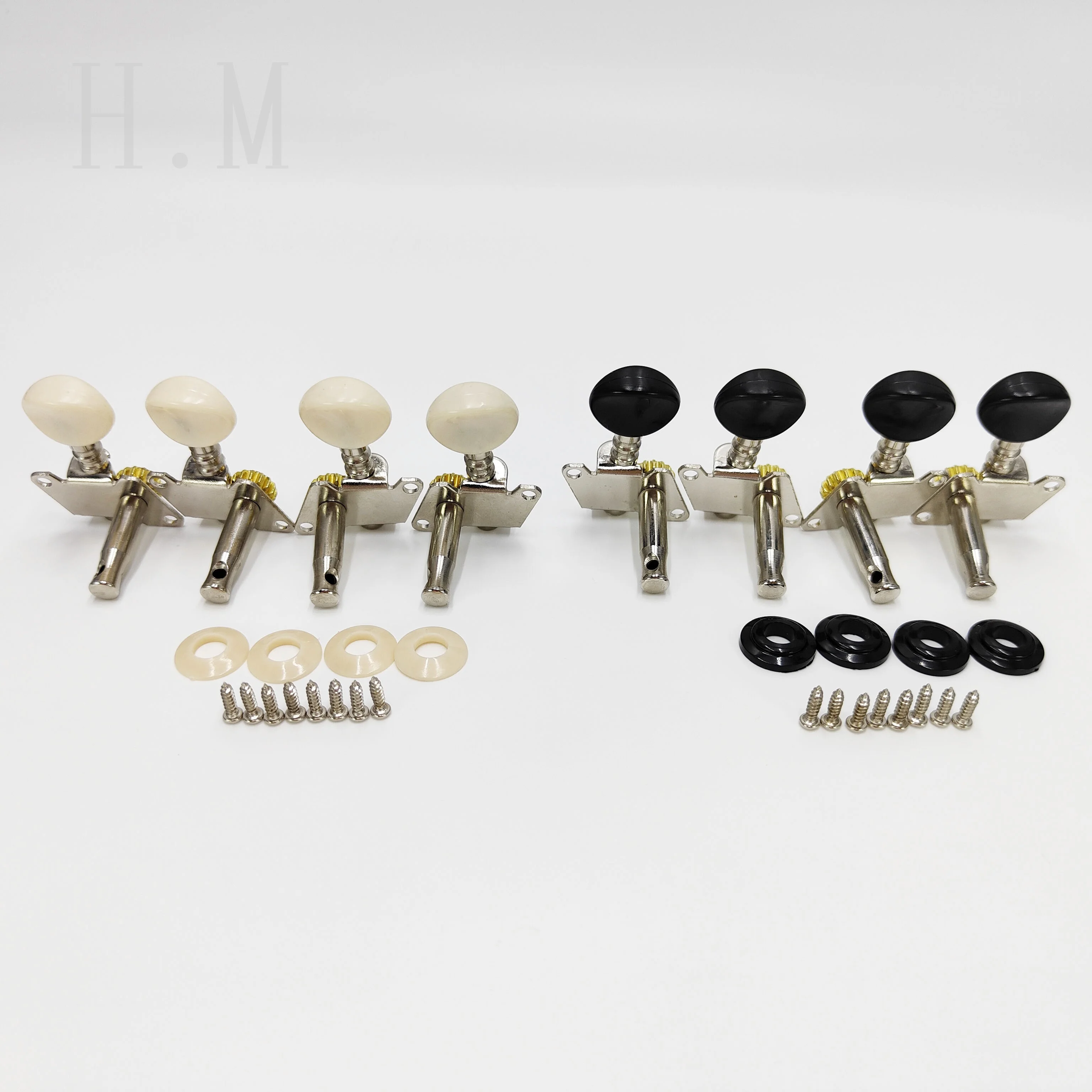4pcs/set Ukulele Tuning Pegs small round head open closed Tuning Pegs single link high-quality Ukulele Tuning Pegs