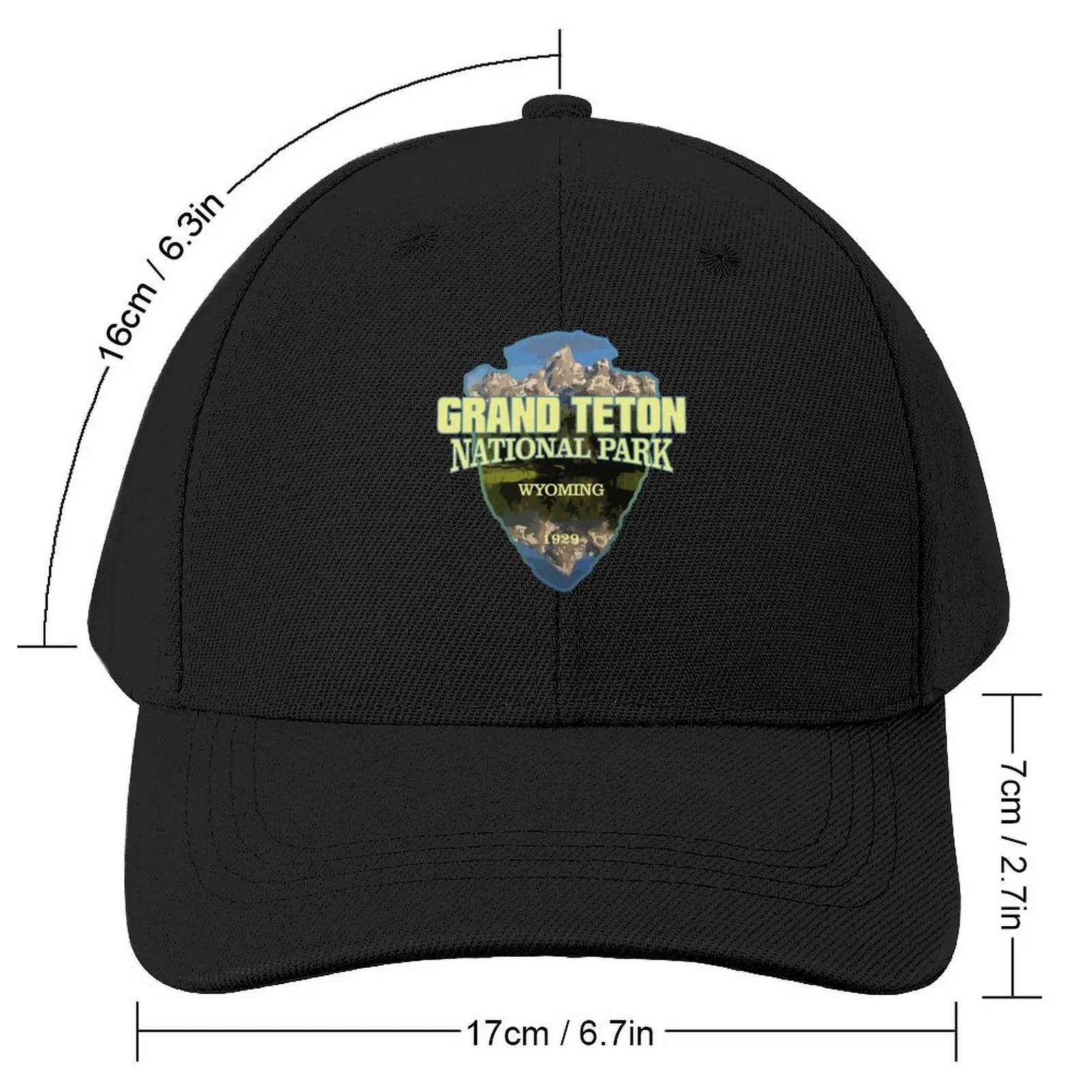 Grand Teton National Park (arrowhead) Baseball Cap Fashion Beach Beach Bag For Women Men's