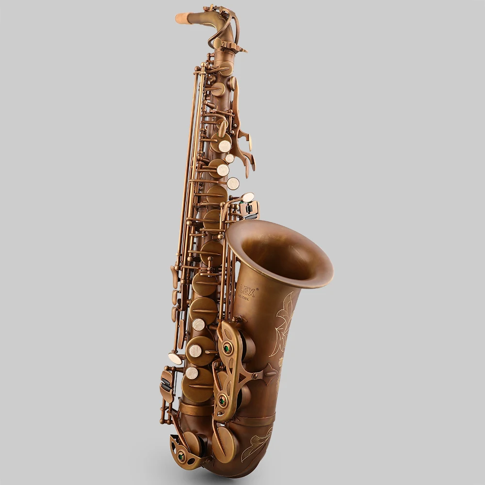

ALEX AAS-200NL brass Bare copper paint surface Good Quality High Grade Alto Saxophone for Students Factory Price Case