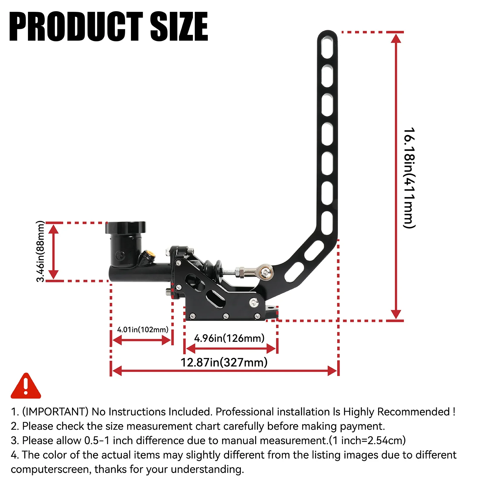 Modifica auto E-Brake a deriva idraulica con freno a mano verticale da corsa universale Spedizione da auto da corsa statunitense