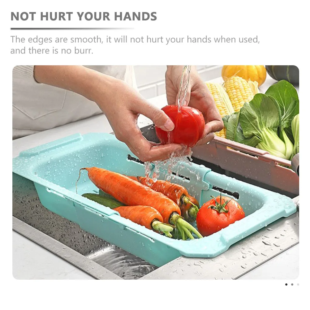 

Extendable Sink Drain Basket For Kitchen Vegetable Washing Drying Rack Stainless Steel Mesh Dish Drying Stand Sink Strainer