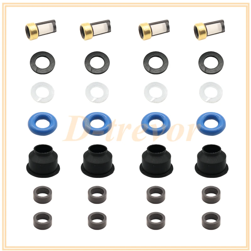 Fuel Injector Seal O-Ring Kit Seals Filters for 12633784 For Chevrolet Equinox GMC Terrain Buick Regal 2.4L