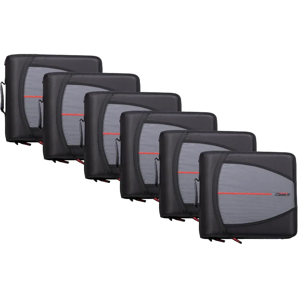 

Школьная папка Mighty Zip Tab с 3-дюймовыми уплотнительными кольцами, емкостью 600 листов, файлом, расширяющимся 5 предметами и несколькими карманами