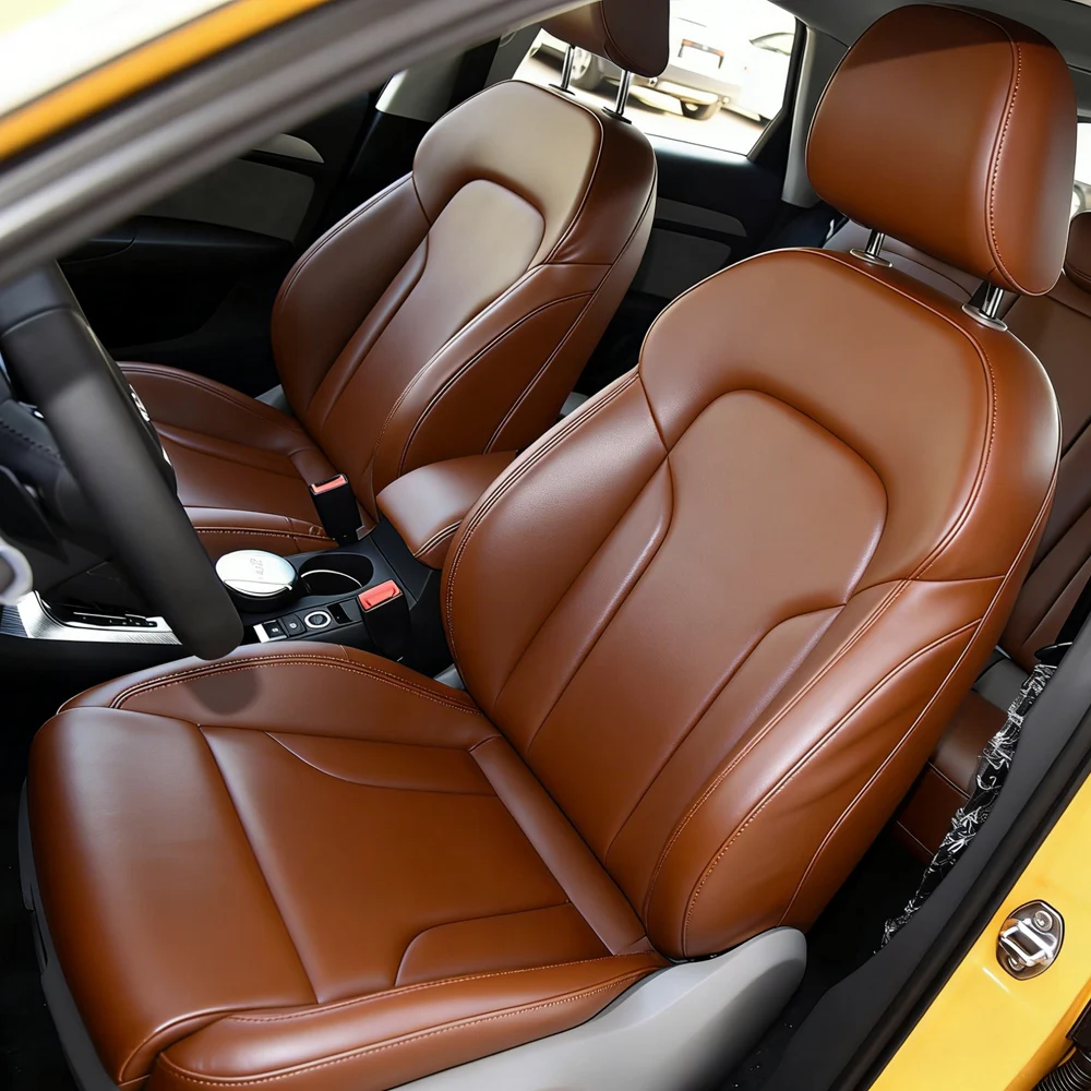 

Car Special Seat Cover For Audi Q3 2016 2017 2018 PU Leather Full Surrounded Car Seat Covers Interior Accessories