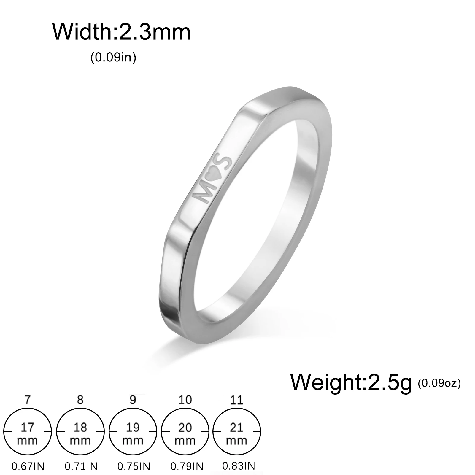 Engraved Name Ring Women Men Stainless Steel Jewelry Personalized Name Rings Custom Couple Anniversary Wedding Christmas Gifts - Image 5