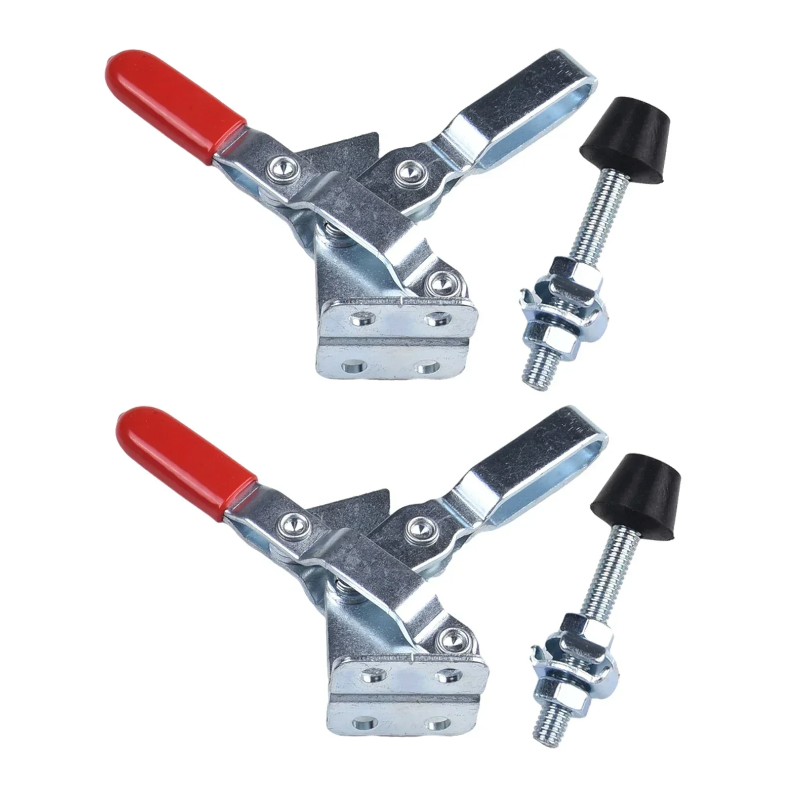 2Pcs GH-102-B Toggle Clamp Push-pull Horizontal Clamp Quick Release 100Kg Vertical Anti Slip Woodworking Assembly Welding Fixing