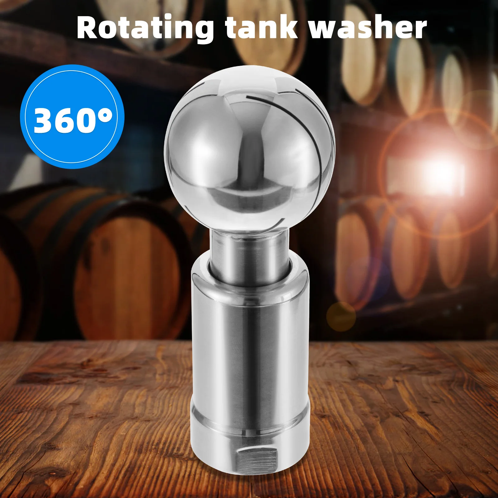 1 قطعة الفولاذ المقاوم للصدأ 360 درجة الدورية رذاذ الكرة خزان غسالة دائم خزان غسل الكرة مقاومة درجات الحرارة البخار العالية #3