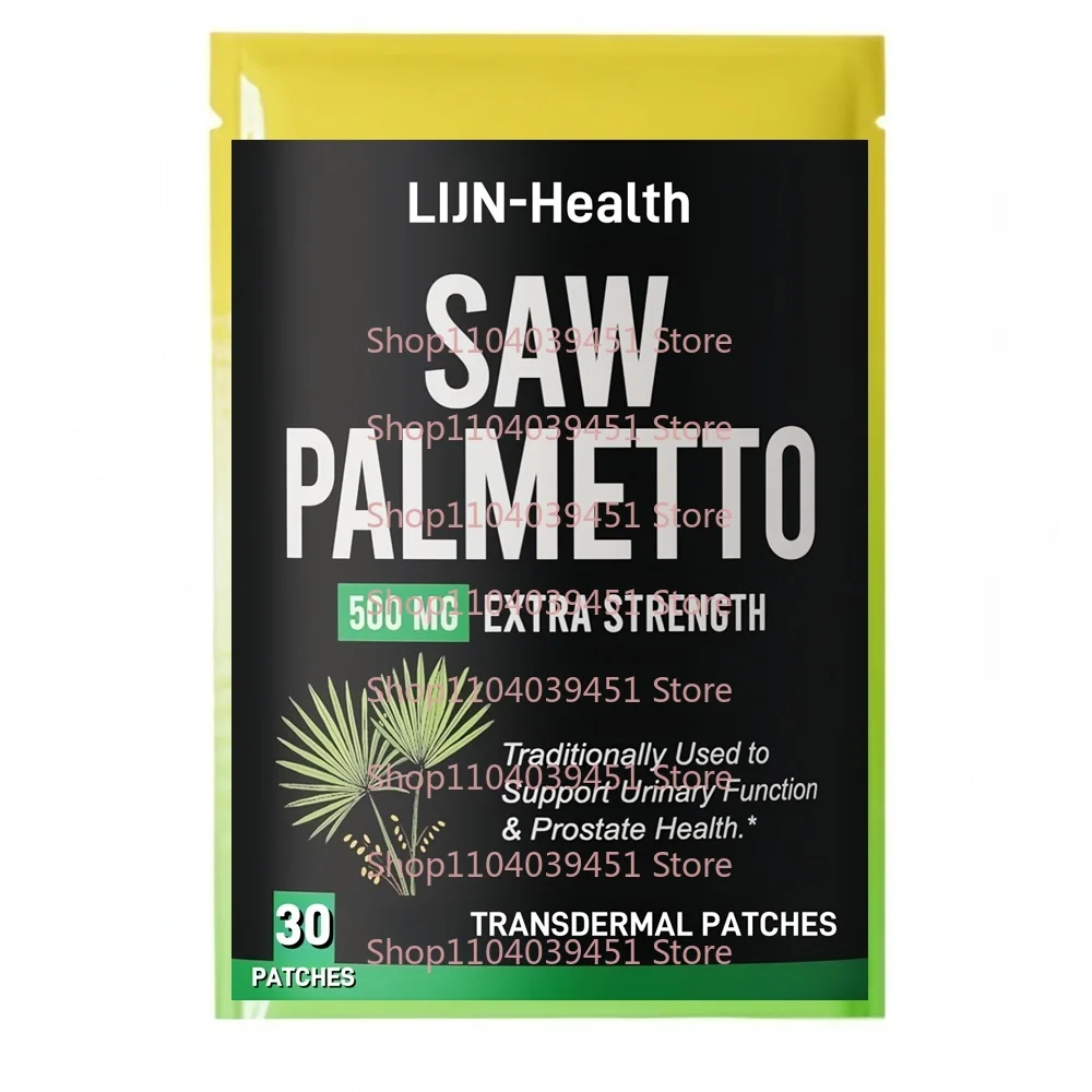 

30 патчей Saw Palmetto Transdermal Patches для мужчин — блокатор DHT для роста волос и уменьшения частотного мочеиспускания