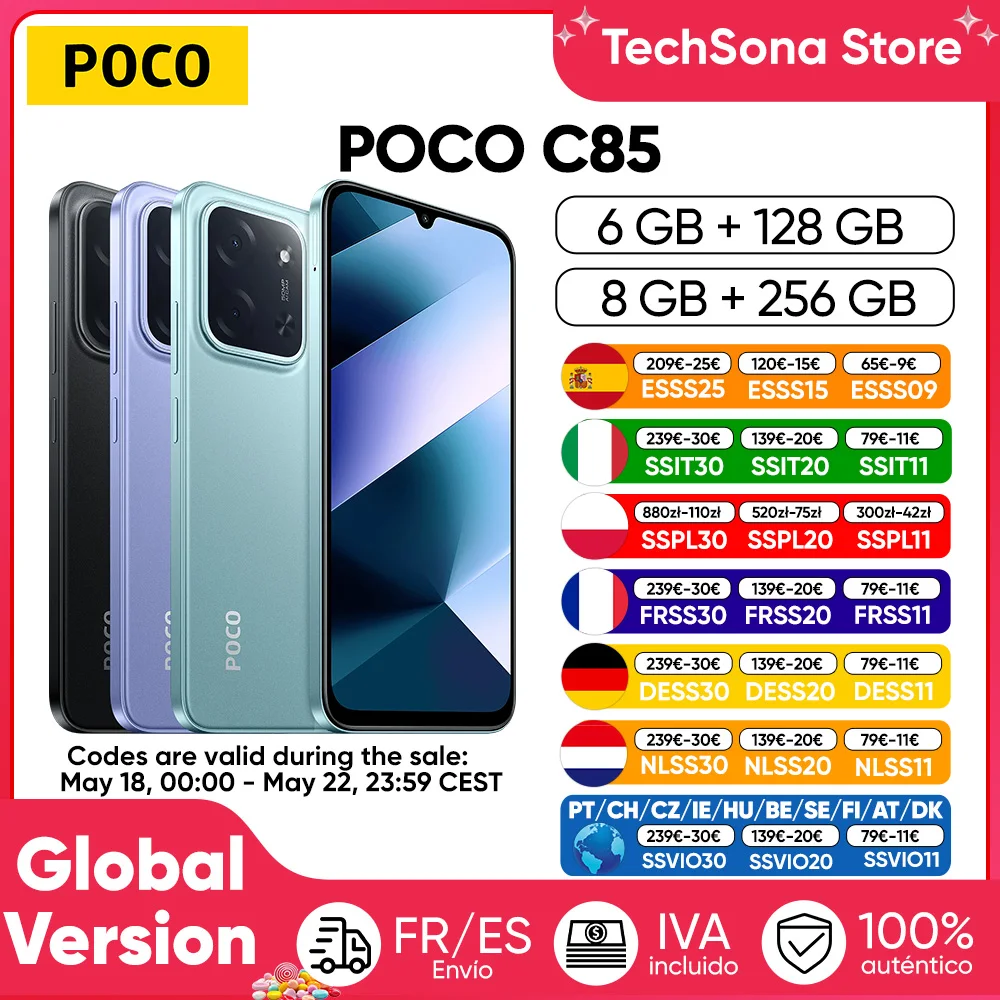 Teléfono Inteligente POCO C85 Versión Global