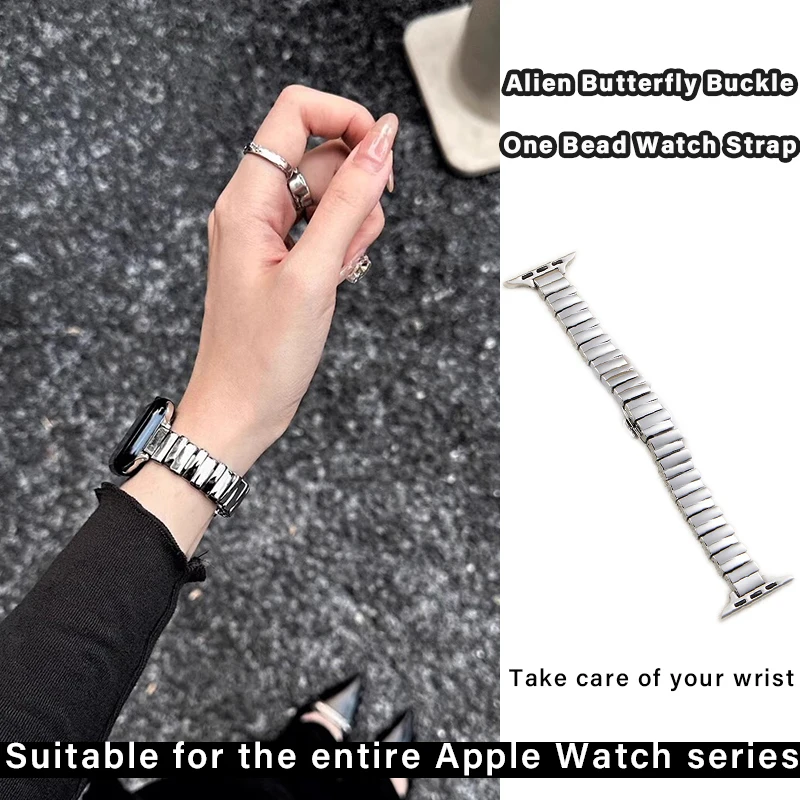 Slim Stainless Steel Strap For Apple Watch 6 8 SE 7 Band 45mm 38/41mm For Apple Watch Series3 4 5 40mm Strap Band Bracelet Belt