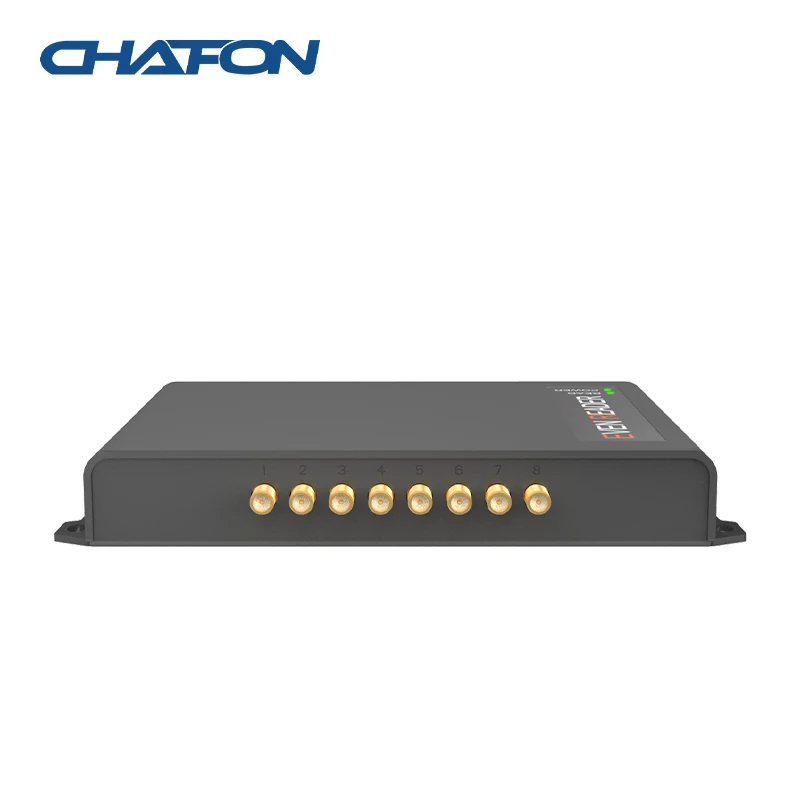 CHAFON-lector fijo CF816 uhf E710, 8 puertos de antena con interfaz RS232 RJ45(TCPIP), proporciona SDK gratis para sistema de sincronización