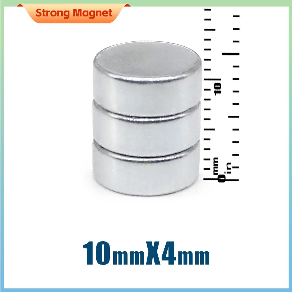 10/20/50PCS 10x4mm Small Round Neodymium Magnet Super Strong Fridge Magnets 10*4mm Permanent Powerful Fishing Magnet