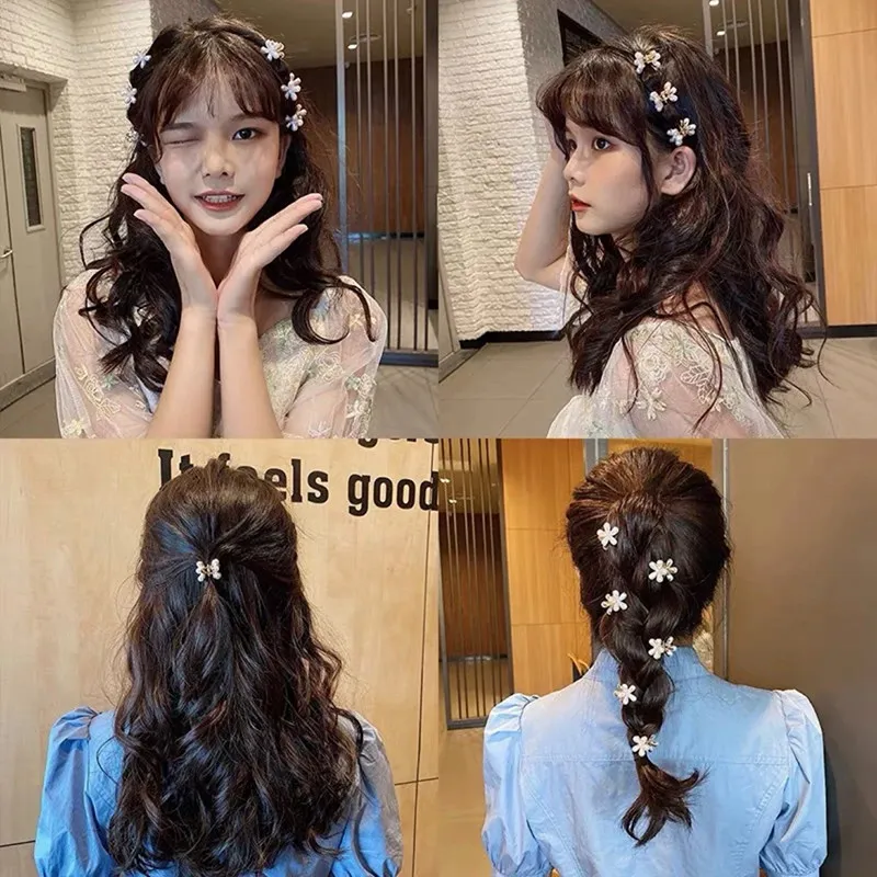 Niedliche Metall-Blumen Kleine Haarklammern für Frauen und Mädchen Haarspangen Haarclips Barrettes Accessoires Kopfschmuck Haarschmuck – Detail 8