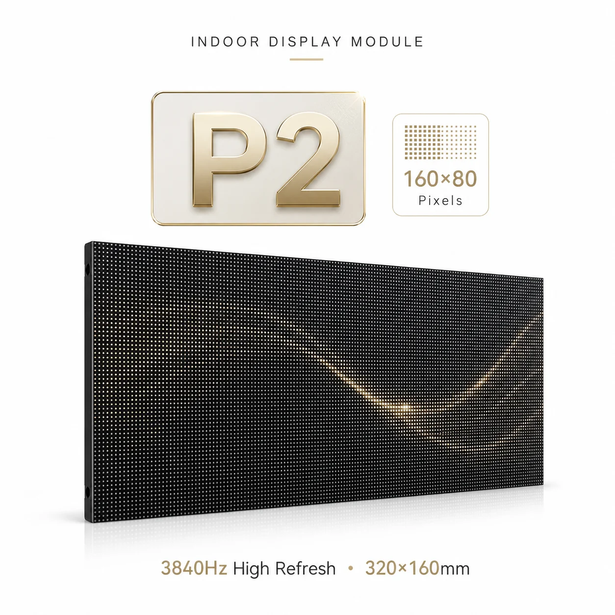 Indoor SMD Full Color P2 LED Display Module 320x160mm HD LED Video Wall Display Panel