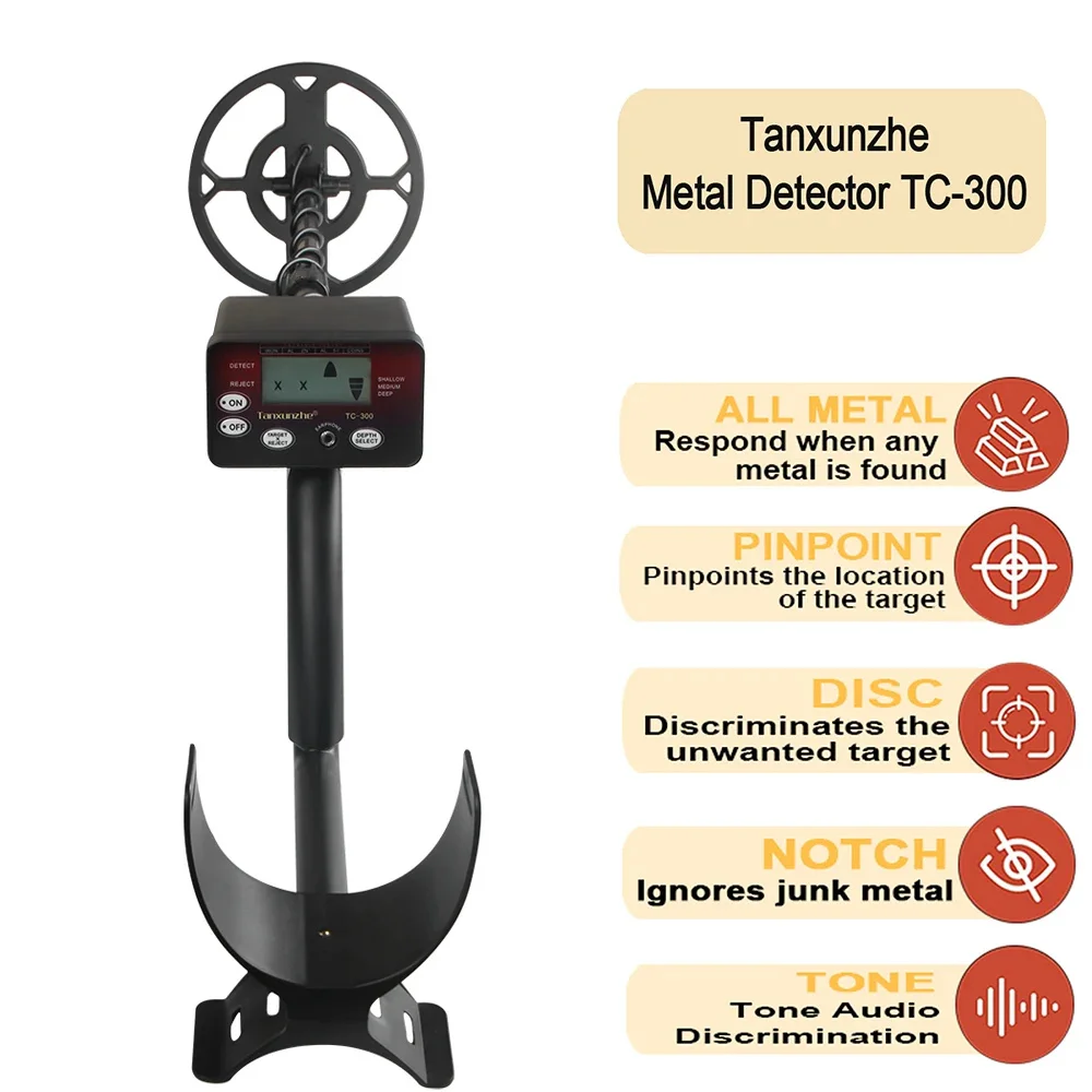 TC-300 gorąco sprzedający się podziemny wykrywacz metali wykrywacze złota poszukiwacz skarbów obwód detektora wysoka czułość wodoodporny