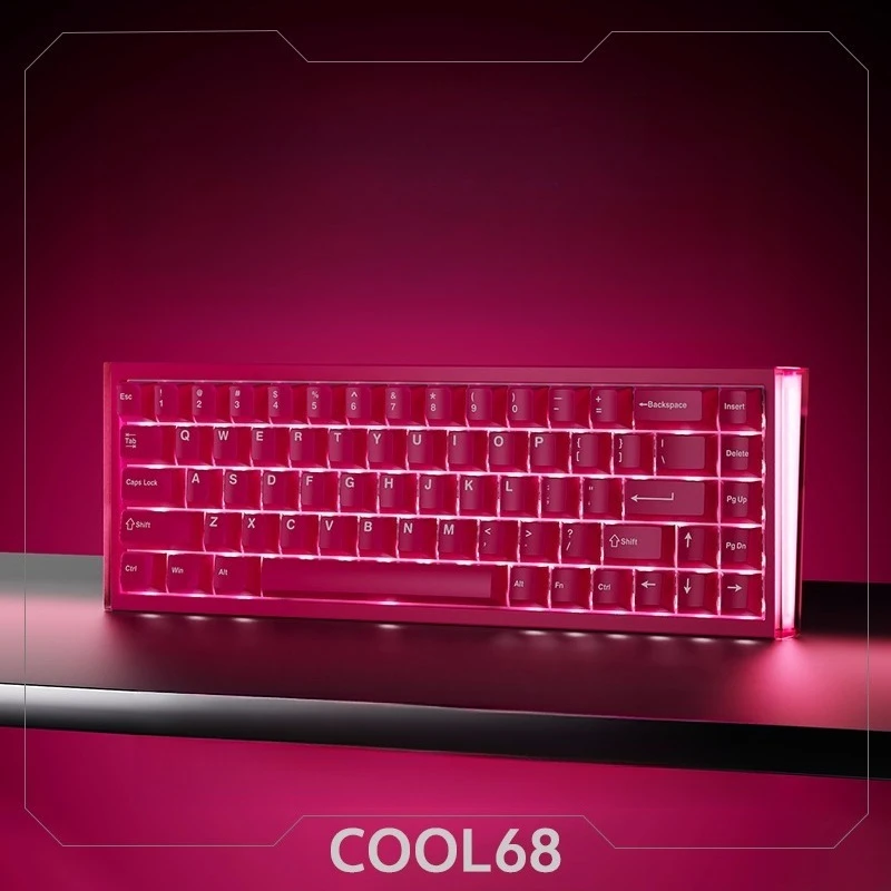 

COOL68 Wired Magnetic Switch Keyboard Hot Swap Customized HiFi RGB Gasket Structure Gaming Office Ergonomics Keyboard DIY Gift