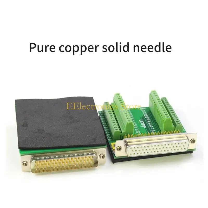 B03C DB50 Terminal Board Connector Plug 50Pin DB50 Female Male Needle Plug Adapter Easy Installation with Bolts Nut Hardware view 4