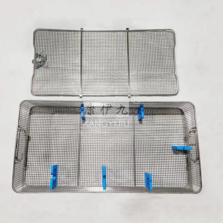 Electronic endo-scope sterilization box 304 stainless steel high temperature resistant silicone bracket