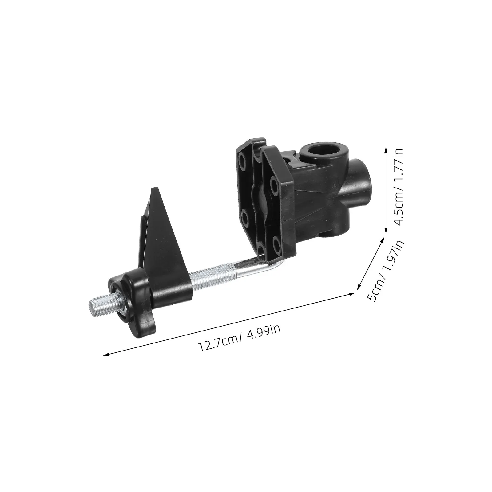 6Pcs Heavy Duty Metal Desk Lamp Clamp with Hexagonal Lock Anti-Slip Grip Up to 5Cm Thickness for Desktop Table Lamp Mounting