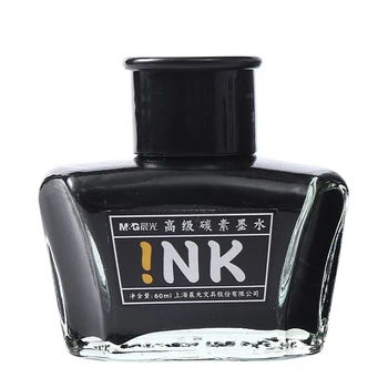 M&G 1PCS 60ml Vulpen Zwarte Carbon Inkt Hoge Kwaliteit Schrijven Inkt Speciale Inkt Voor kantoor Handtekening School Student Briefpapier