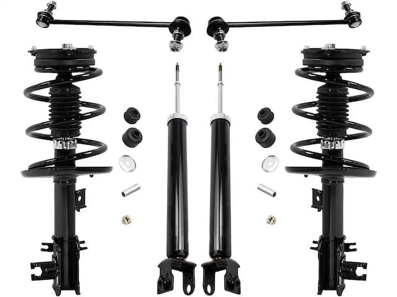 

Front and Rear Shock Strut Coil Spring Sway Bar Link Kit - Compatible with 2013 - 2018 Nissan Altima Sedan 2014 2015 2016 2017