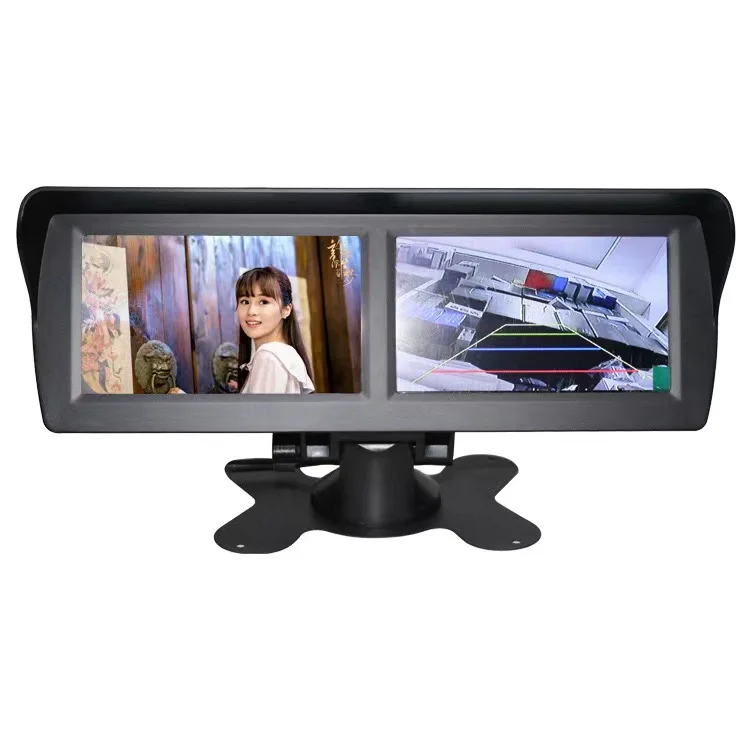 

4.3 "HD dual screen desktop display dual screen + reverse rearview priority