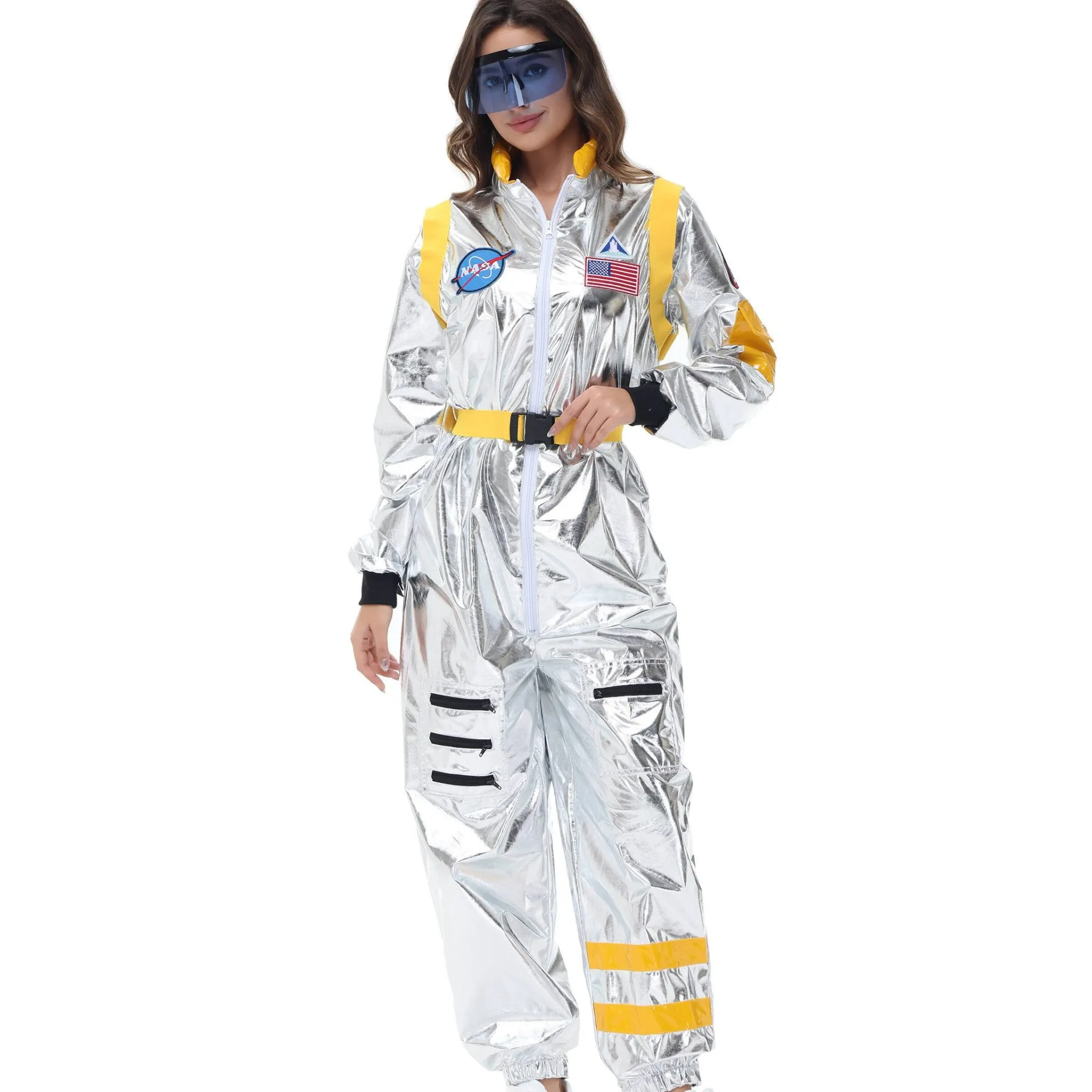 زي تنكري لرائد الفضاء للحفلات التنكرية وعروض الهالوين للبالغين والأطفال، ملابس للنوادي الليلية وللمنشئين الرغابيين في أن تكون... #2