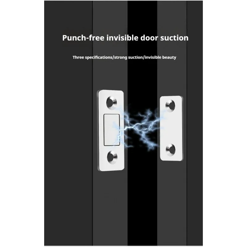 Stille magnetische deurvanger, met geluidsvrij, kast, schuifbaar, punch-fre