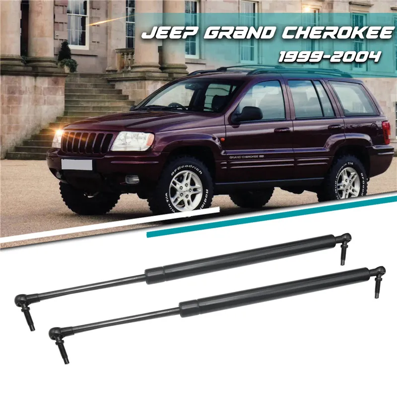 2 sztuki / zestaw wsporników podnośnika tylnej klapy bagażnika samochodowego Sprężyna gazowa Amortyzator do Jeep Grand Cherokee 1999 2000 2001 2002 2003 2004 Akcesoria