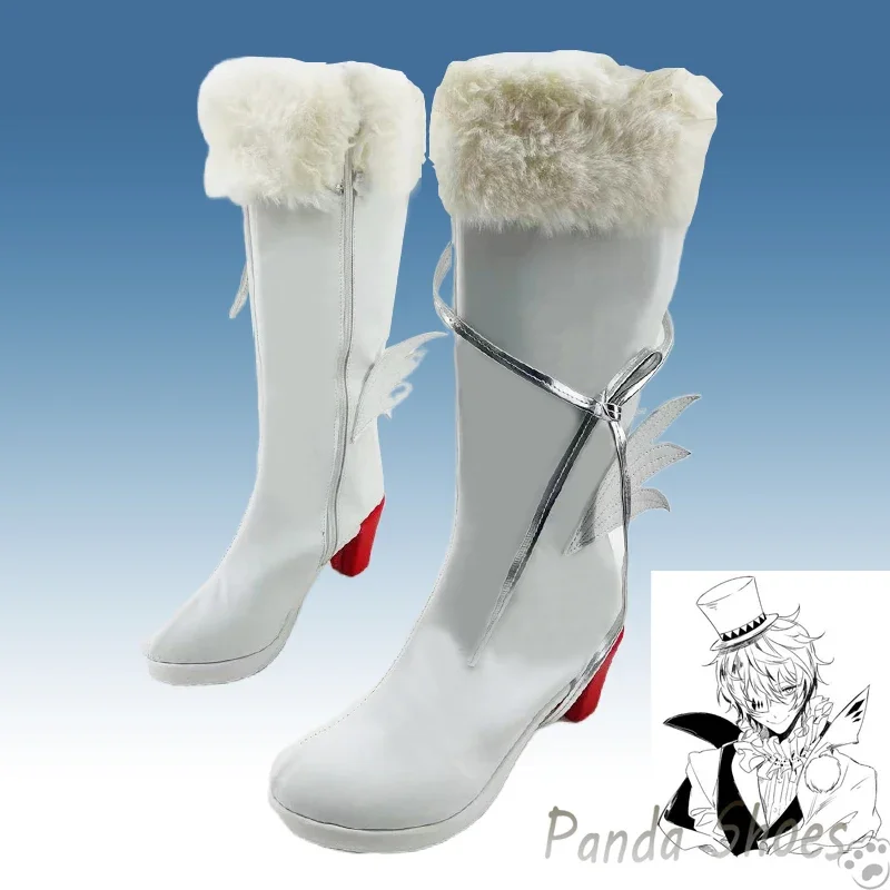 Anime Bungo Stray Dogs Gogol Cosplay Shoes Anime Game Cos Comic Cosplay Costume Prop Shoes for Con Halloween Party
