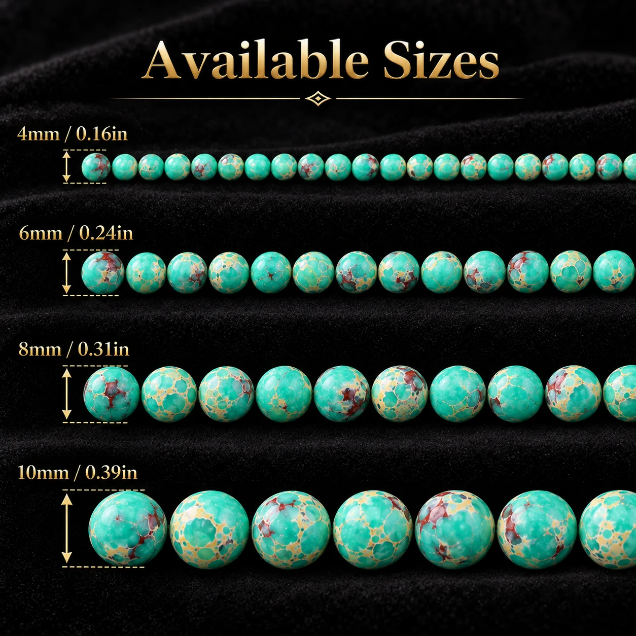 4-10mm 18-45pcs Imperial Pine Dark Green Handmade DIY Jewelry Making Beads Loose Bead Bracelets Necklaces Decorative Accessories