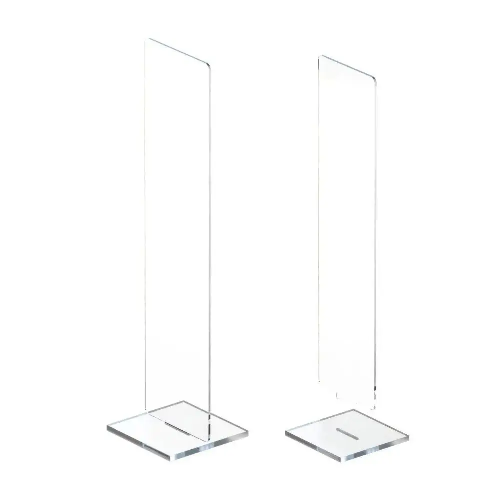 Multi-functional Acrylic Memo Message Board Clear Vertical Desktop Reminder Board Detachable Note Display Organizer Desktop Use