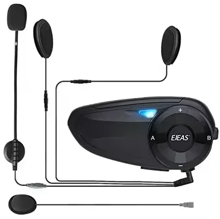 EJEAS Q8  Motorcycle Helmet Bluetooth Intercom Headset Waterproof Wireless with FM