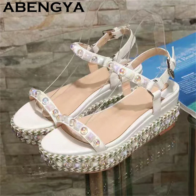 

Classic Fashion Thick Sole Platform Wedge Heel Sandals Women Multiple Options Open toe Punk Sandals Summer Casual Party Shoes