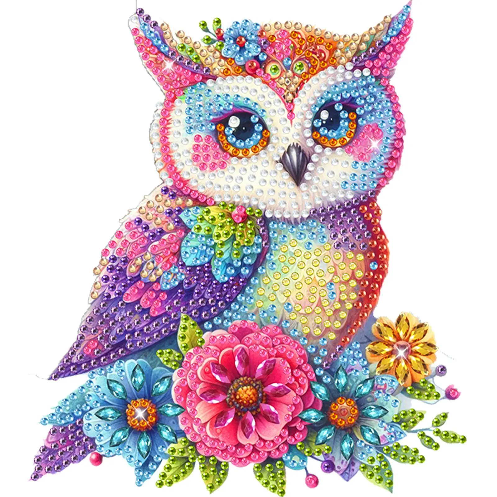 

2D Flat DIY Diamond Painting Kit Desktop Diamond Art Kits Acrylic Interesting Shaking Head Ornament Fun Desk Decor & Gift Idea