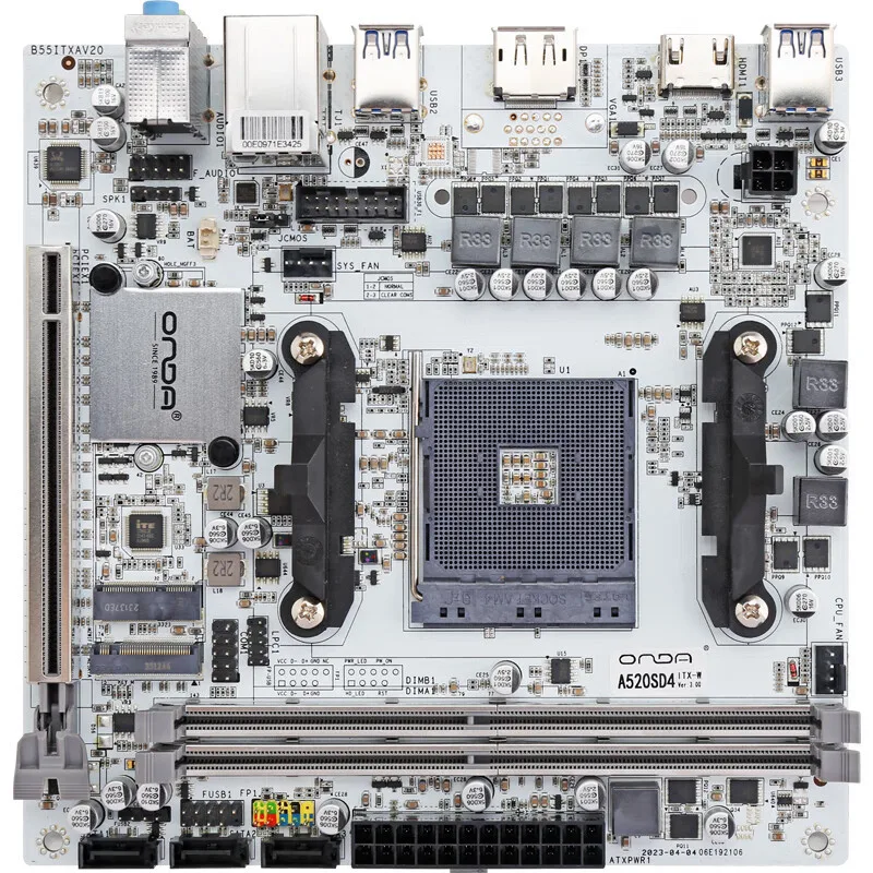 Applicable AMD Onda A520 ITX (AMD A520/Socket AM4) main board supports 5th generation C