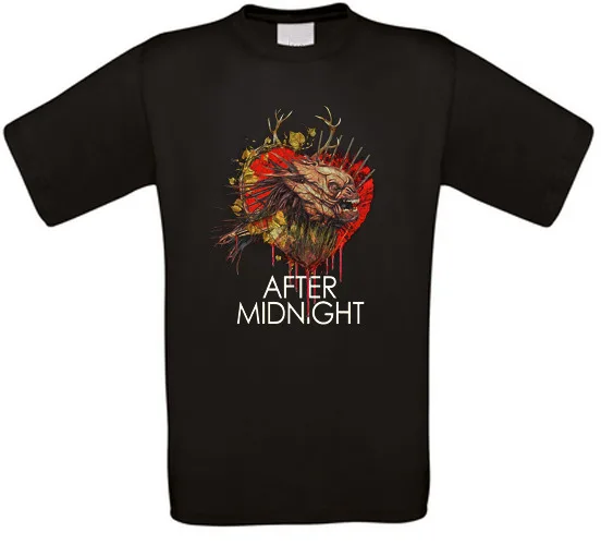 After Midnight Orrore Culto Movie T-Shirt   High Quality 100%Cotton Short Sleeve