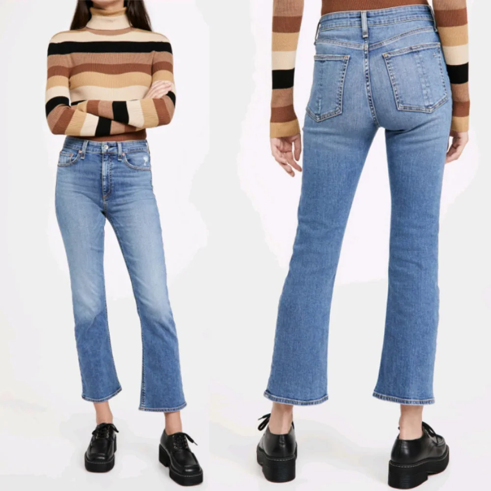 Calça jeans simples até o tornozelo, jeans casual, moda feminina, calça selvagem senhora, novo, 2021