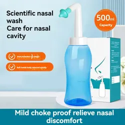 Nasal Washer Nasal Flusher Nasal Rinse Nose Hand-Pressure Physiological Saline Children'S Sprayer Nose Home Portable Nasal Rinse