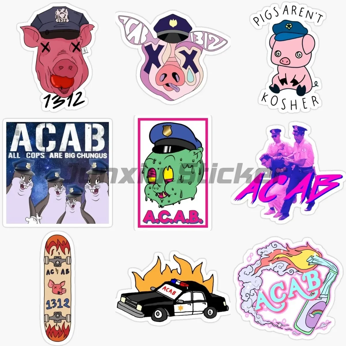 Burning Police Acab… - image