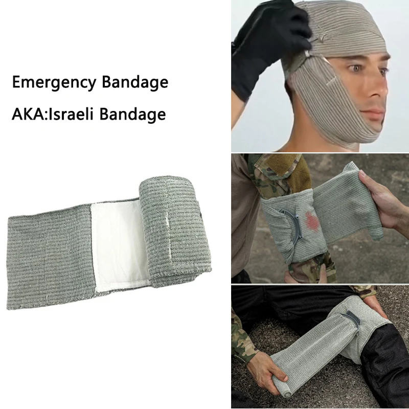 Israeli Verband Wonddressing Nood Combat Compressie Tactische EHBO Ifak Trauma Militair Medisch Buitenshuis Eerste Hulp