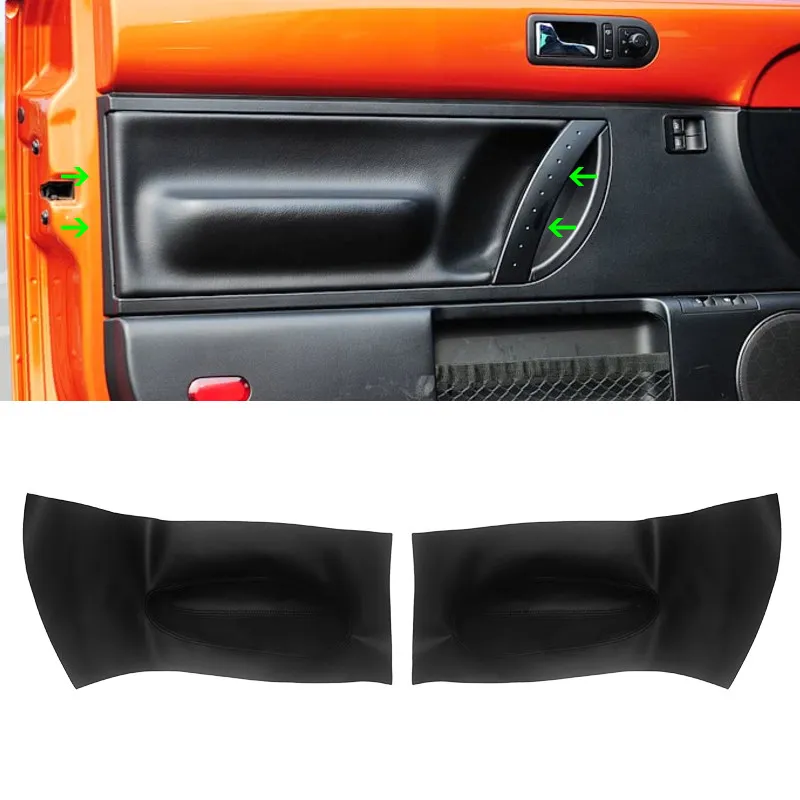 Bild 4: 2 Stück Auto-Mikrofaser-Leder-Vordertür-Armlehnenverkleidung Innenverkleidung für VW Beetle 1998 1999 2000 2001 2002-2010