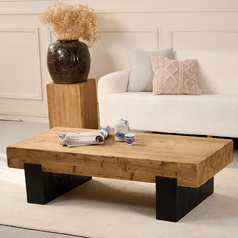 Bild 5: Beweglicher hoher Couchtisch, stehend, Abendessen, Schreiben, Designer-Wohnzimmer, Holz, moderner Beistelltisch, luxuriöser Couchtisch, Wohnmöbel