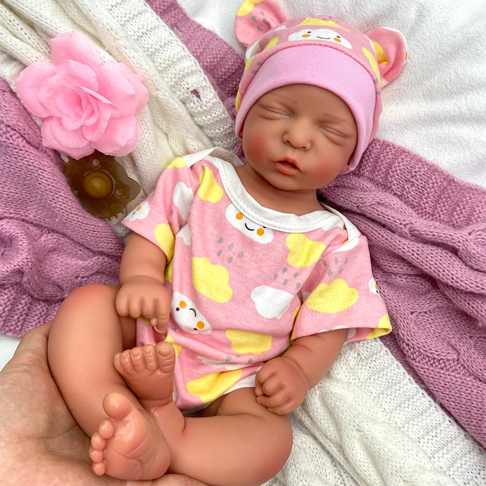 Bambola Reborn Realistica in Silicone da 42 cm, Corpo Intero Morbido, Educativa per Giochi di Ruolo, Neonato per Alleviare l'Ansia e il Morbo di Alzheimer